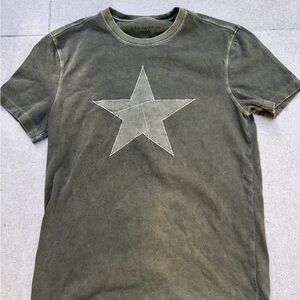 Small Pale Green “Star” Graphic John Varvatos Tee